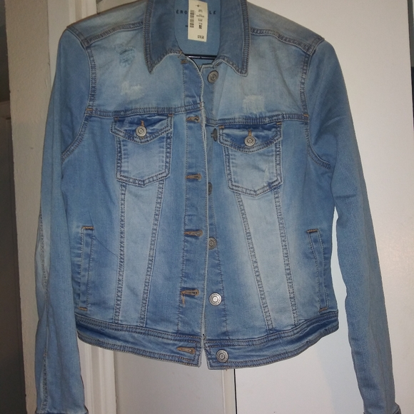 Aeropostale Jean jacket Size LG - Picture 4 of 5